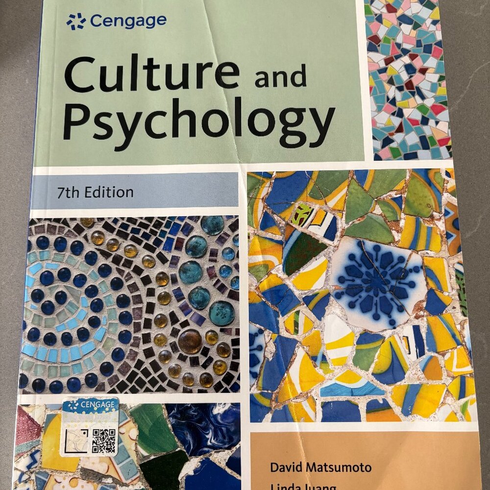 Culture and Psychology (Master's Degree Level textbook) USED